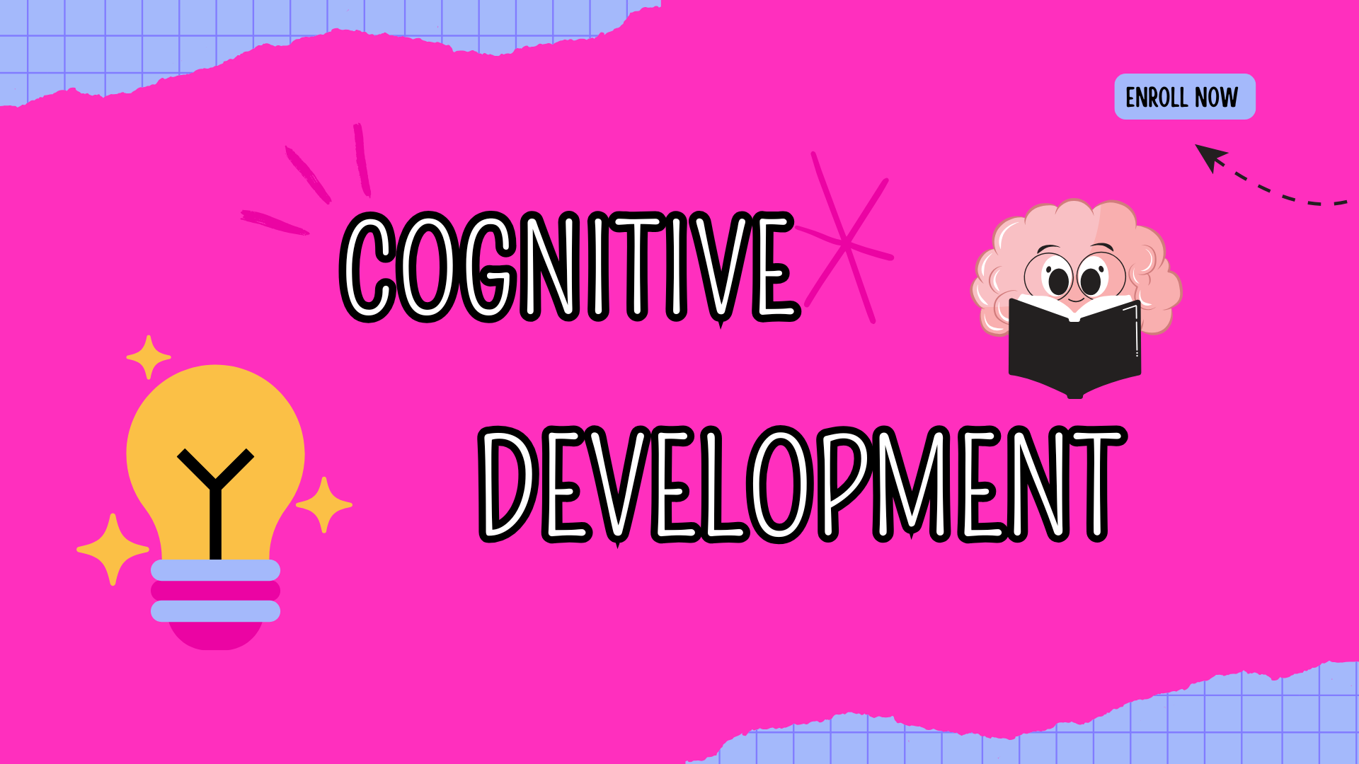 Blue and Yellow Playful Doodle Digital Brainstorm Presentation creativehomenursery